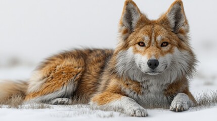 Obraz premium 3D illustration of a dog lying down