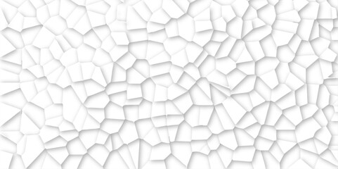 Obraz premium white stains broken glass background texture. geometric pattern with 3d shapes vector Illustration. white broken wall paper in decoration. low poly crystal mosaic background. 
