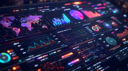 Sophisticated Analytics Interface Visualizing Real Time Social Media Sentiment Analysis