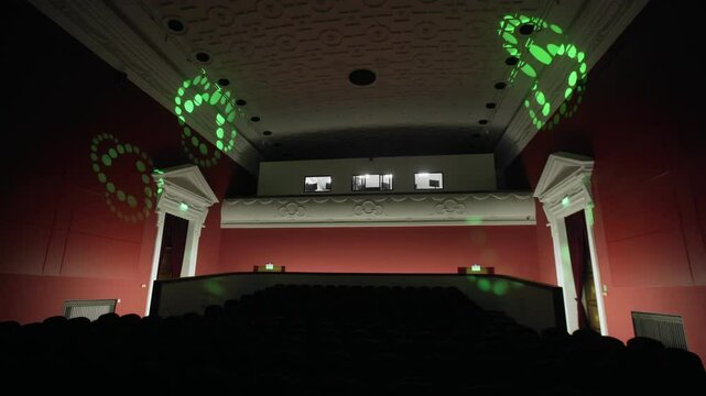 Seats in an empty theater