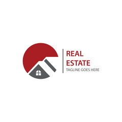 simple home real estate logo icon vector