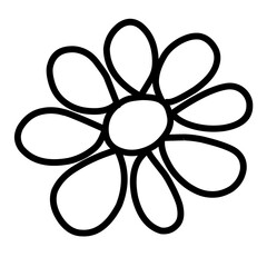 Abstract Flower outline 