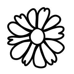 Abstract Flower outline 