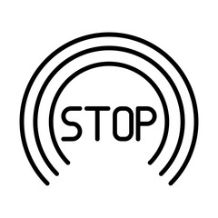 Stop icon design