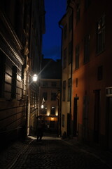 Gamla Stan, Stockholm at night time 