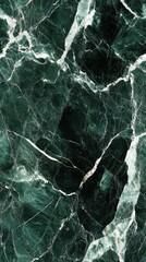 Naklejka premium Seamless marble texture in deep olive with subtle white veins, [Abstract Background Marble], [Earthy and refined]