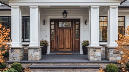 entrance to the house