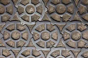 Abstract background of metal pattern.