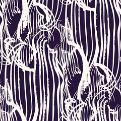 Black and white seamless grunge pattern. Vector illustration