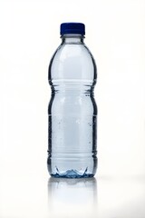 Fototapeta premium Plastic small water bottle isolated on white background with clipping path