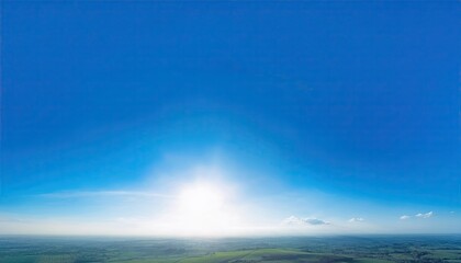 Fototapeta premium clear blue sky with with no clouds. The sky is very bright and the sun is shining