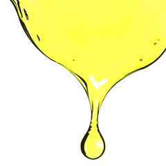Yellow Liquid Droplet