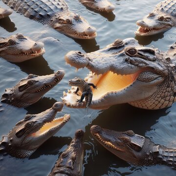 261 Crocodiles Crocodiles can be a threat to pets near rivers or