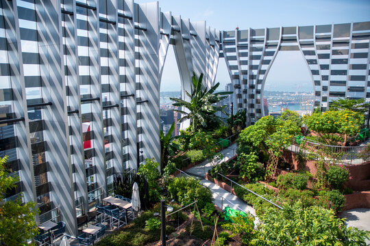 Rooftop garden at CapitaSpring Building, Singapore