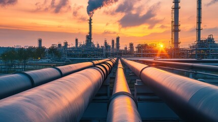 Pipelines at Sunset