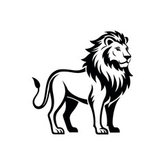 lion vector art illustration 