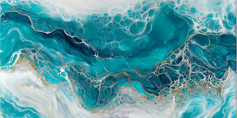 Abstract Marble Texture with Intricate Veins and Swirling Patterns
