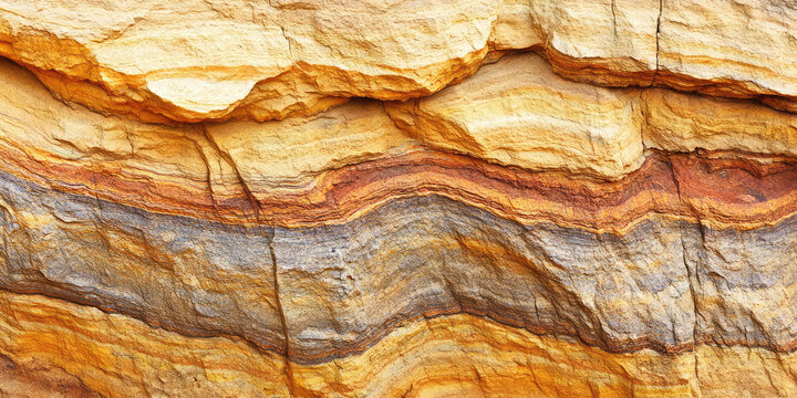 Rock layers colorful formations of rocks. Background with fascinating texture, stone perennial formations