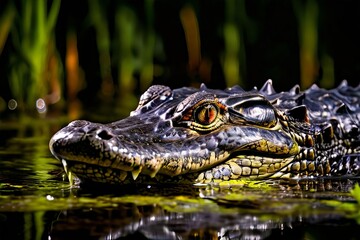Obraz premium alligator hunting targeting alligators in the southeastern unite