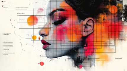 Illustrated mind map the role of grids in design showing examples of modular grids column grids and hierarchical grids