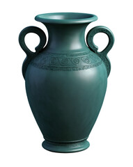 High-Resolution Image of an Ancient Roman Vase with Intricate Details and Isolated on Transparent Background
