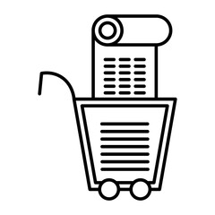 list icon Vector Line Icon Design