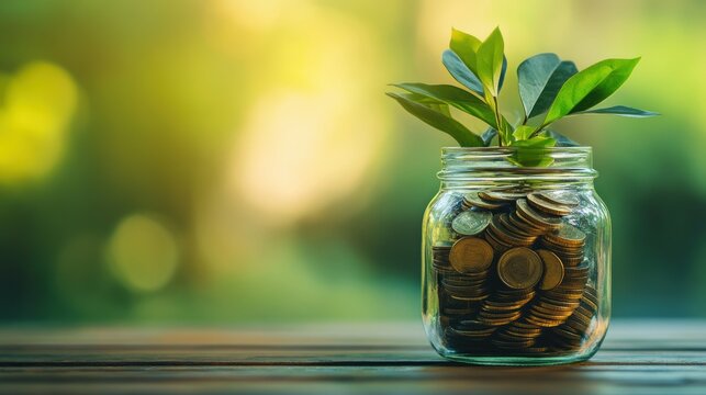 Wealth preservation and savings as key elements of financial freedom,with free copy space