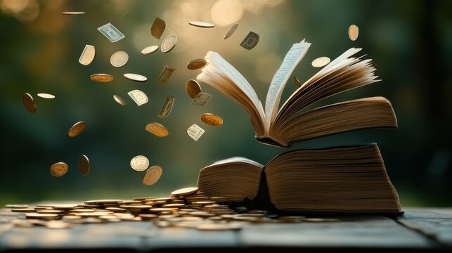 How debt-free living and financial literacy contribute to financial freedom,with free copy space