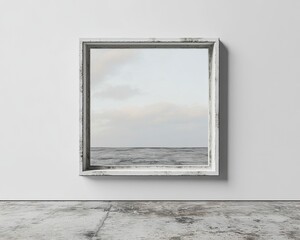 Elegant Home Decor Highlighting a painting Frame Adorned with Minimalism background, Graphic Resources, Wallpapers, Brochure, Advertising,