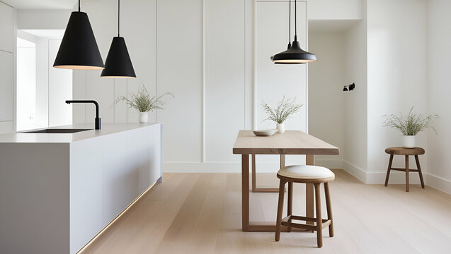 This sentence aims to be concise and capture the essence of a modern living room design