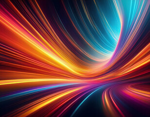 Obraz premium Dynamic Motion Blur Abstract Vibrant and Colorful Background Capturing Speed, Energy, and Flow