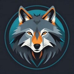 Wolf logo, wolf mascot, wolf illustration	