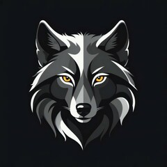 Wolf logo, wolf mascot, wolf illustration	