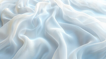 Obraz premium Lightweight White Textured Fabric