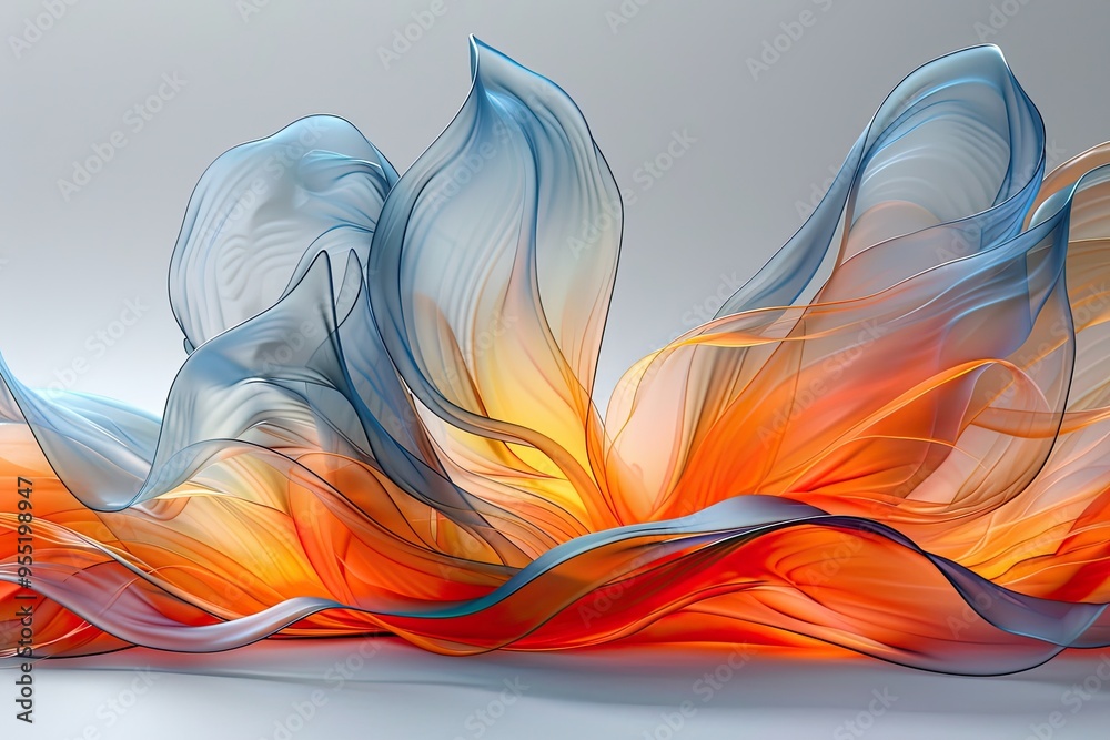 Poster Dynamic Movement Abstract Art compositions capturing dynamic movement a