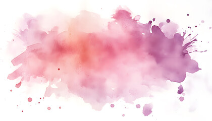 Obraz premium Soft watercolor splashes or strokes in muted tones, offering an artistic yet understated look