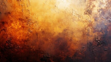 Obraz premium Grungy Rusted Metal Surface with Warm Orange and Brown Tones, Weathered and Corroded Texture, Ideal for Industrial and Urban Decay Themes