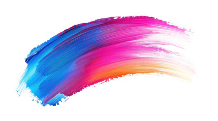 brush strokes background, rainbow colors, isolated on transparent, for design