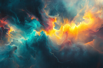 Fototapeta premium Abstract colorful abstract background with space art work