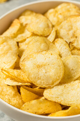 Salty Homemade Kettle Cooked Potato Chips