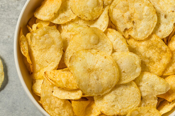 Salty Homemade Kettle Cooked Potato Chips