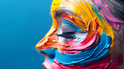 Mental Health Awareness in Art Therapy, Art Wellness Programs, Text Space