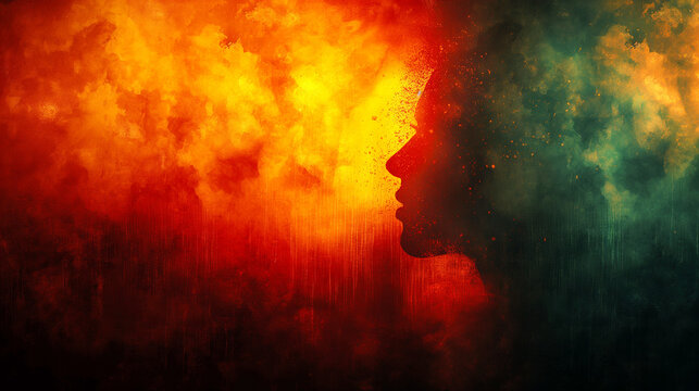 Digital Art for Mental Health Awareness, Art Wellness Programs, Text Placeholder