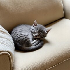 A cat catching a fish on his hand eating