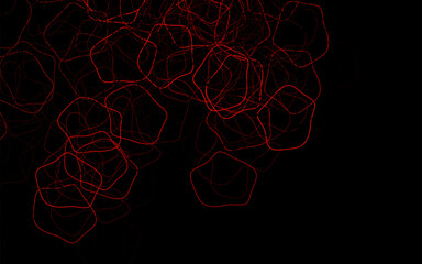 Dark Red vector backdrop with memphis shapes.