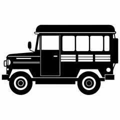 Jeepney Black silhouette