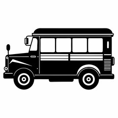 Jeepney Black silhouette