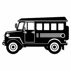 Jeepney Black silhouette
