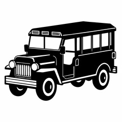 Jeepney Black silhouette