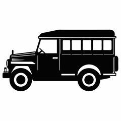Jeepney Black silhouette
